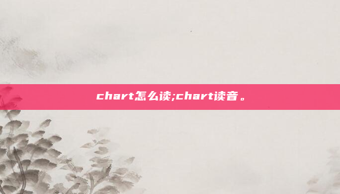 chart怎么读;chart读音。