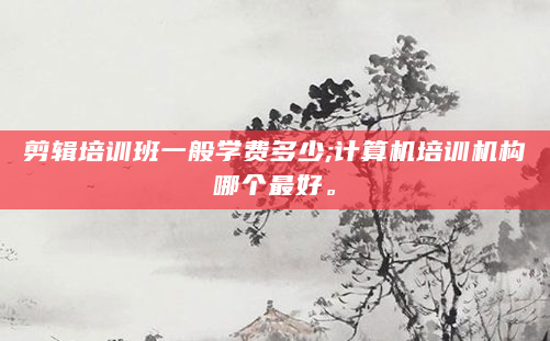 剪辑培训班一般学费多少;计算机培训机构哪个最好。