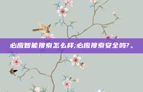 必应智能搜索怎么样;必应搜索安全吗?。