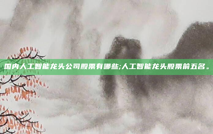 国内人工智能龙头公司股票有哪些;人工智能龙头股票前五名。
