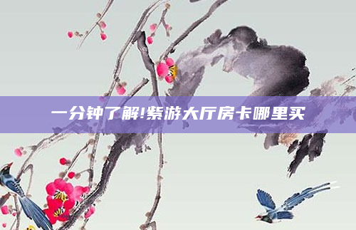 一分钟了解!紫游大厅房卡哪里买