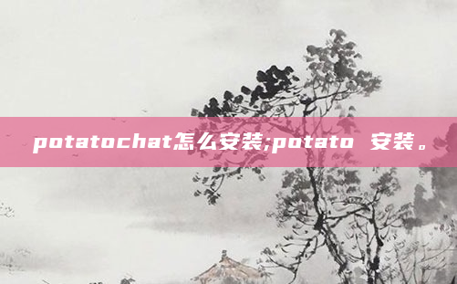 potatochat怎么安装;potato 安装。